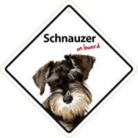 Los mejores  - MAGNET &amp- STEEL Señal con Ventosa Schnauzer on Board- 14 x 14 cm- (adviento-1)- Varios